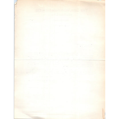 1938 The Geo Worthington Co Hardware M. Leunk Cleveland OH Letterhead Memo D20