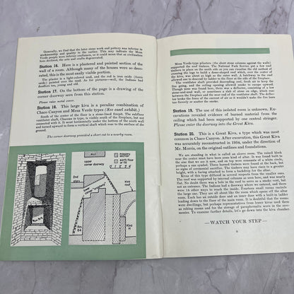 1950s Aztec Ruins National Monument Globe AZ Travel Souvenir Booklet TC5-LP1