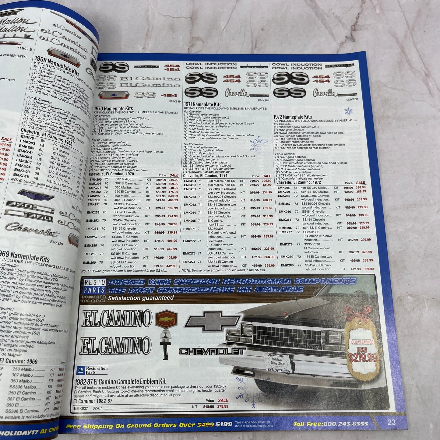Original Parts Group GM Restoration Parts 2017 Catalog M31
