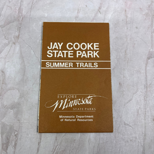 1985 Jay Cooke State Park MN Summer Trails Fold Out Map TH9-TM2