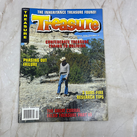 1993 Feb - Treasure Magazine - Treasure Hunting Prospecting Metal Detector M16