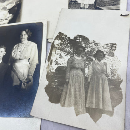 Lot of 14 Antique Real Photo Postcards RPPC Postcard Lot H4-1