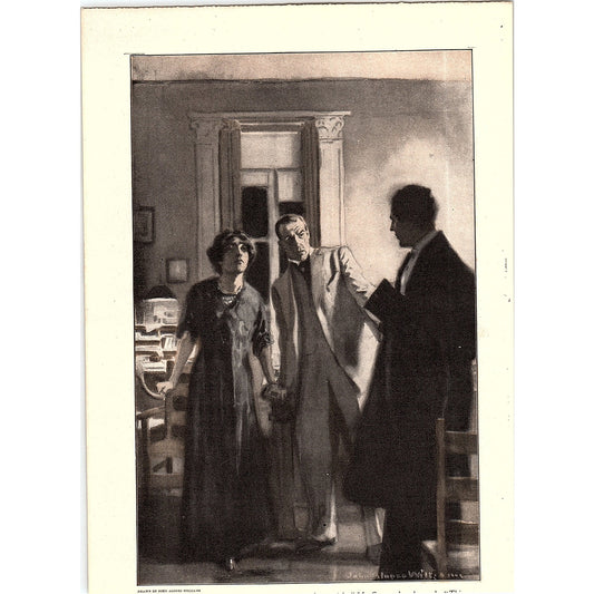 Grace Burton and Stephen Pryde by John Alonzo Williams Vintage Art Print 6x9 V12