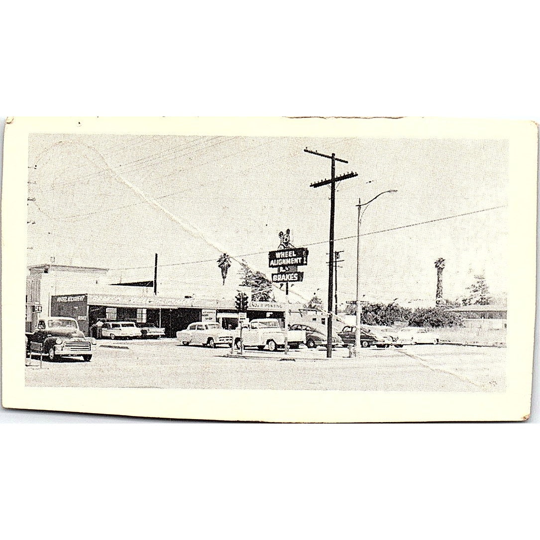 C.B. Miller Wheel Alignment & Brake Service Long Beach CA Business Card SE3-B13