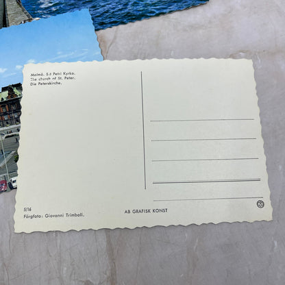 Vtg Lot of European Postcards in Bag Tuffa Viktor Aftonbladet MittiPrick TI9-P2