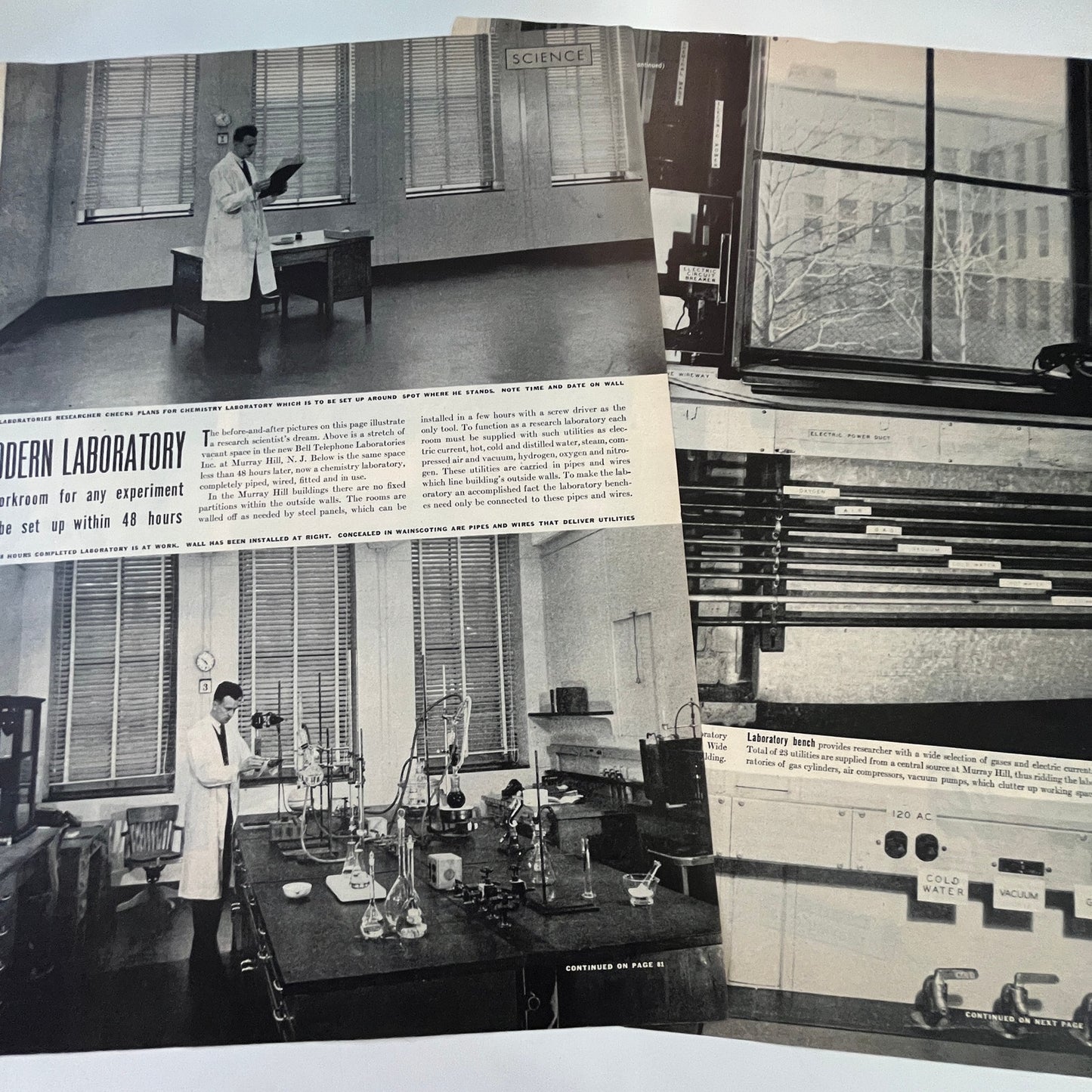 Bell Laboratories Research Murray Hill NJ 2 Pages 1940s WWII Era Article V30-1