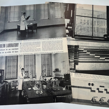 Bell Laboratories Research Murray Hill NJ 2 Pages 1940s WWII Era Article V30-1
