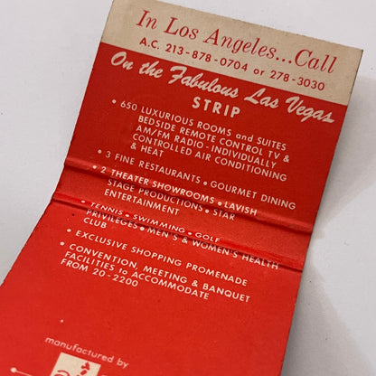 The Frontier Hotel Las Vegas Nevada Vintage Matchbook Cover TB8-MB-9