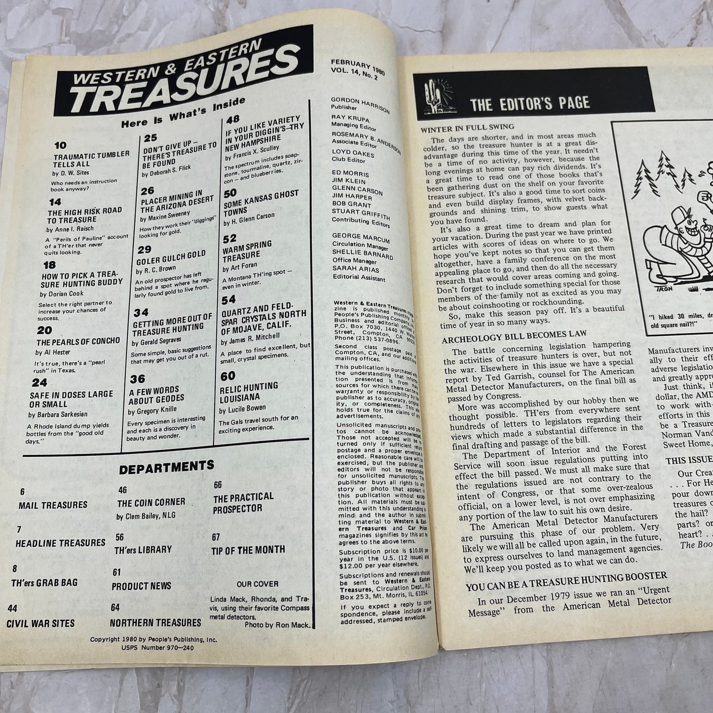 1980 Feb - Western & Eastern Treasures Magazine - Treasure Hunting Gold M13