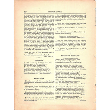 Inspired Thoughts Of World's Masterminds 11 Pages 1884 Perfect Jewels TA5-CJ-6