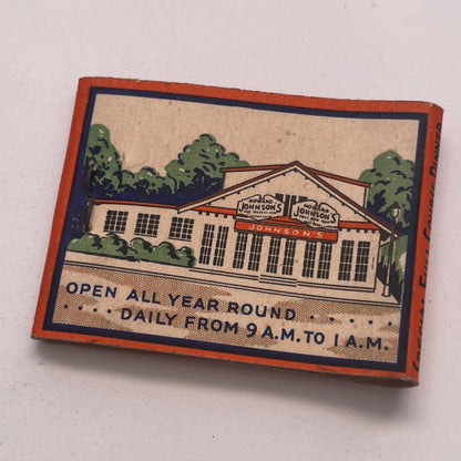 Howard Johnson's Worcester Turnpike Chestnut Hill MA Matchbook Cover TB8-MB2-8