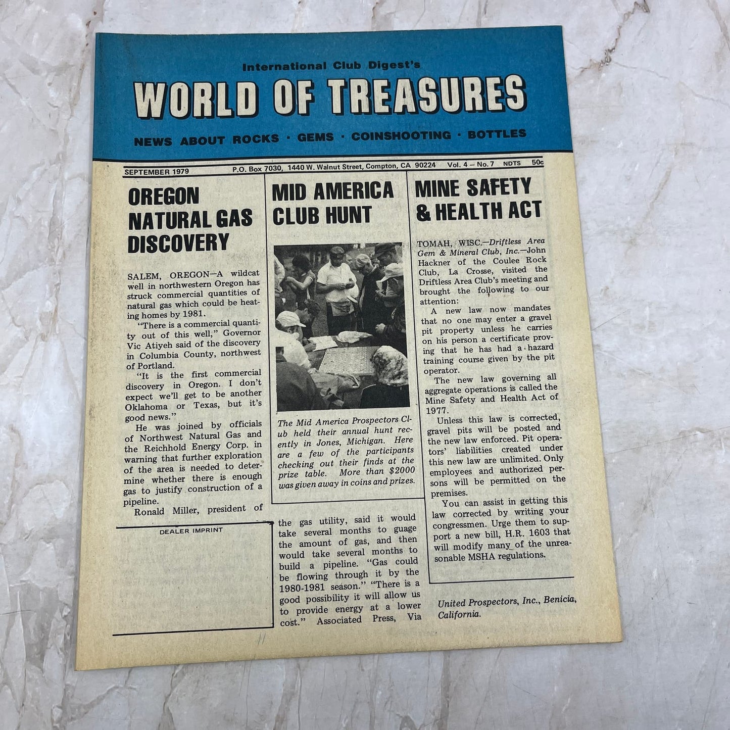 1979 Sep - International Club Digest World of Treasures Magazine Newsletter M16