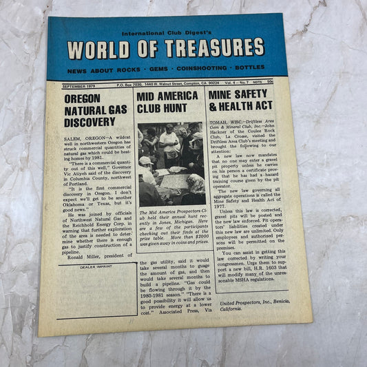 1979 Sep - International Club Digest World of Treasures Magazine Newsletter M16