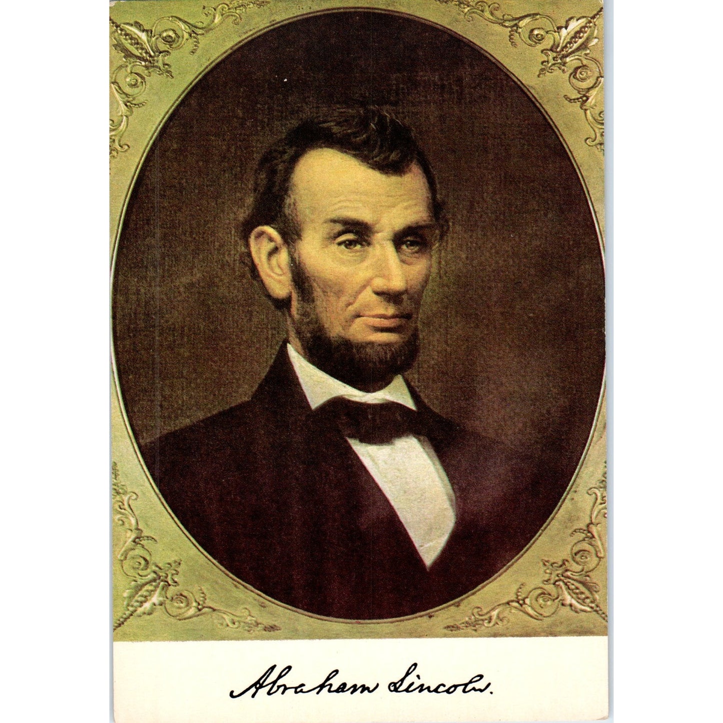 Abraham Lincoln Jan 8, 1864 Matthew Brady Portrait - Vintage Postcard AB8-RS1