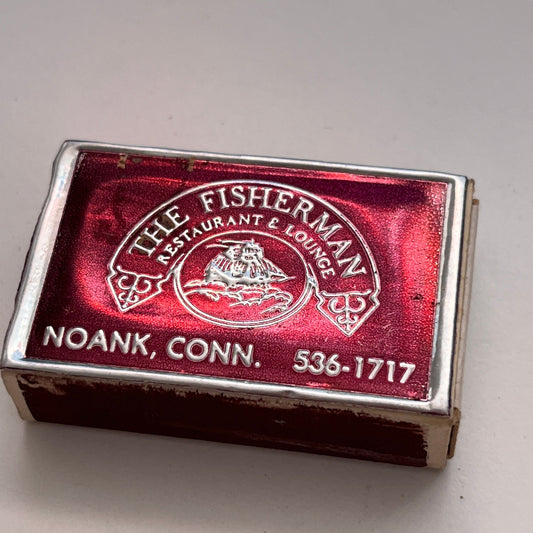 The Fisherman Restaurant & Lounge Noank CT Vintage Matchbox TB6-MB3