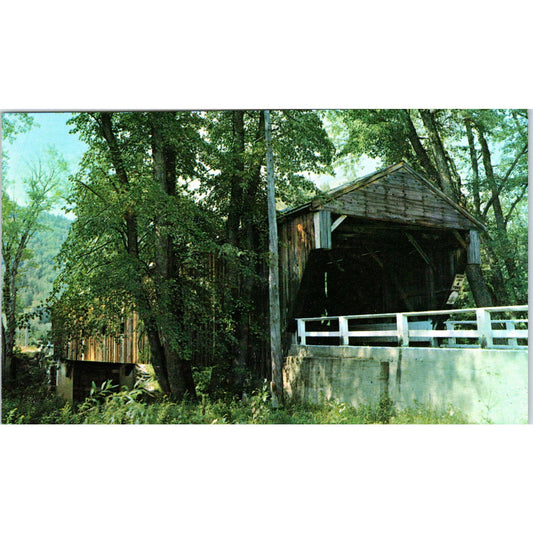Whittier Bridge West Ossipee NH Vintage Covered Bridge Postcard PC17