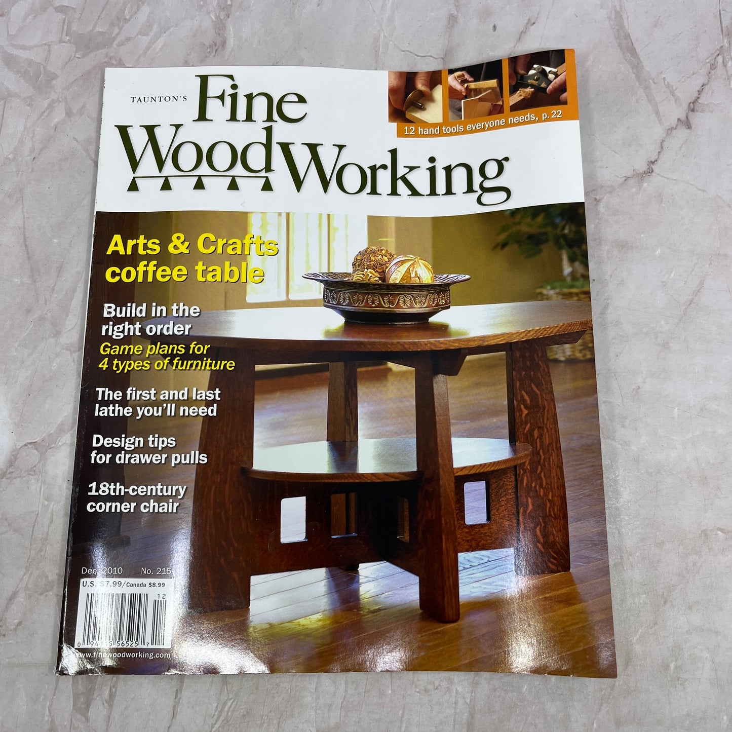 Arts & Crafts Coffee Table - Dec 2010 No 215 - Fine Woodworking Magazine M34