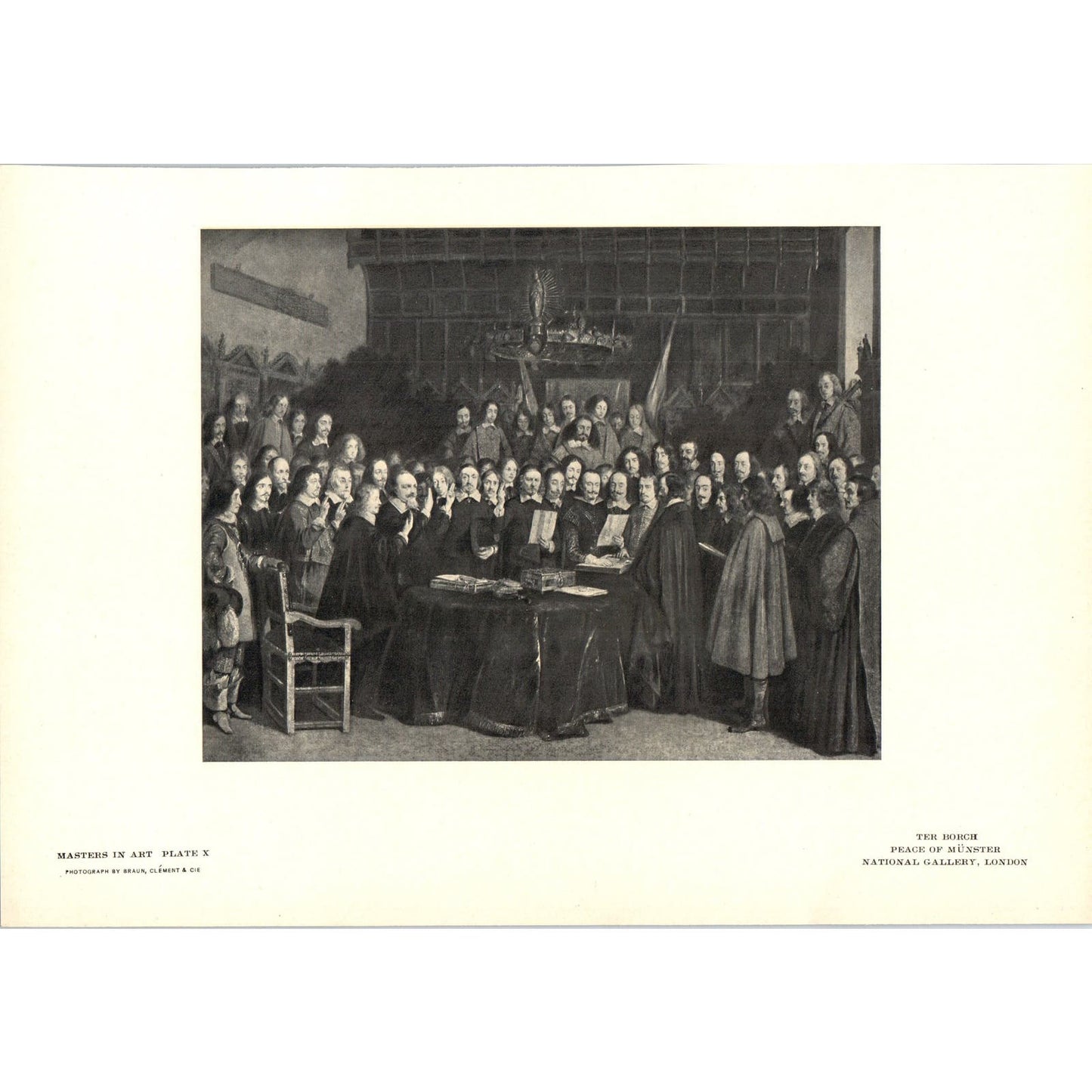 Peace of Münster - Ter Borch c1905 Art Print D12