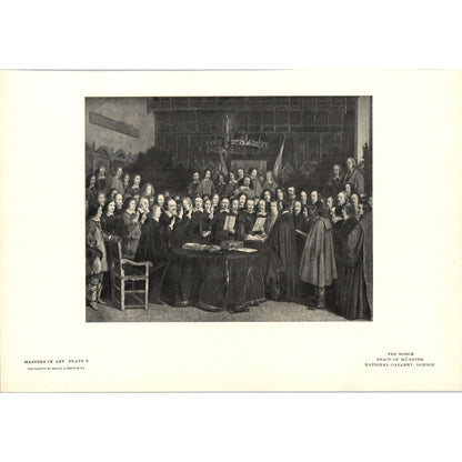 Peace of Münster - Ter Borch c1905 Art Print D12