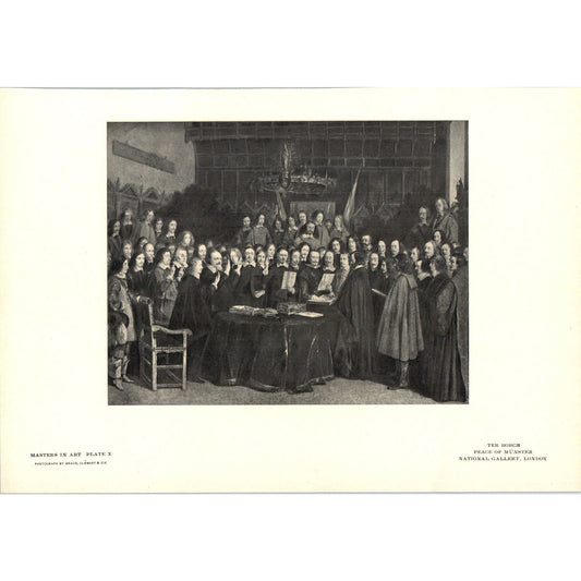 Peace of Münster - Ter Borch c1905 Art Print D12