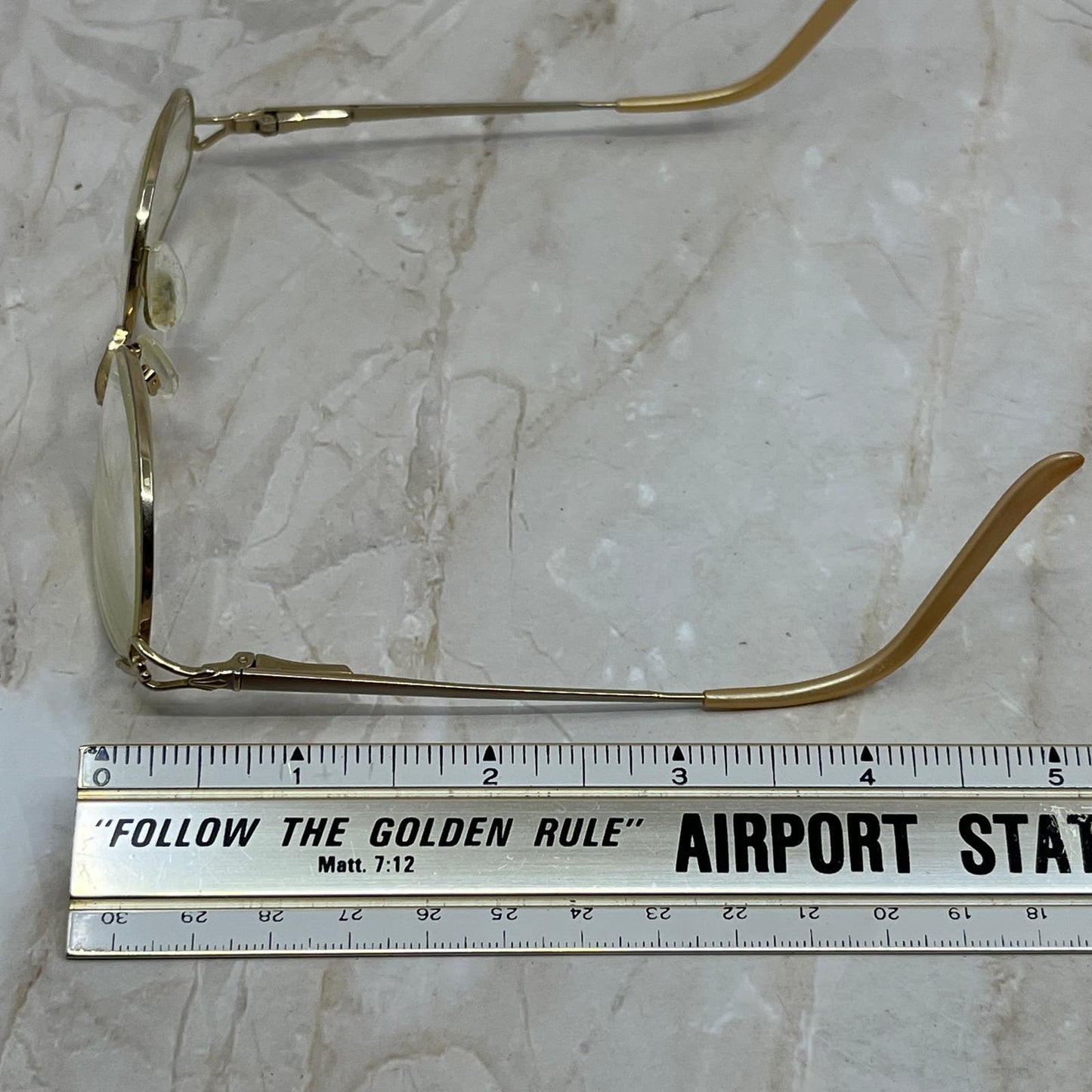 Vintage Aristar Rose Gold Tone Cat Eye Eyeglasses Frames TD5G1-12