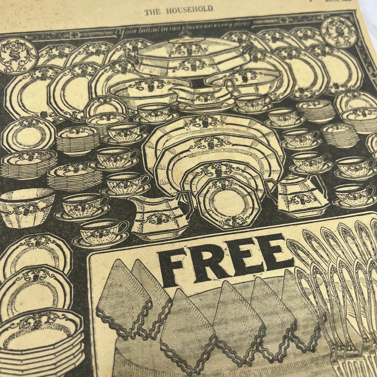 1923 Hartman Furniture & Carpet Martha Washington Dinner Set Advertisement FL6-7