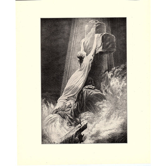 Rock of Ages - J.A. Oertel - 1898 Litho Art Print D19