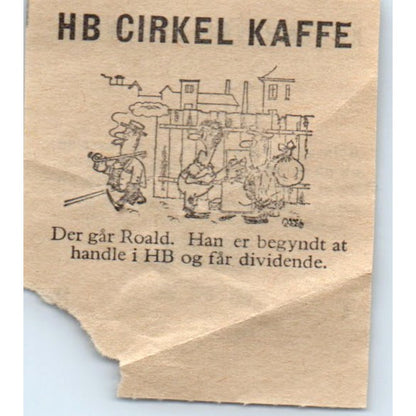 1960s Københavns Sporveje Copenhagen's Tramway Stub HB Cirkel Kaffe AF7-E9