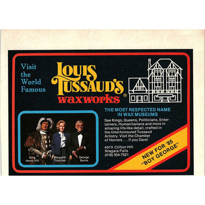 Louis Tussaud's Waxworks World Famous Niagara Falls ON SAG4-3