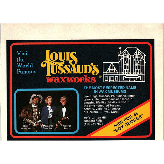 Louis Tussaud's Waxworks World Famous Niagara Falls ON SAG4-3