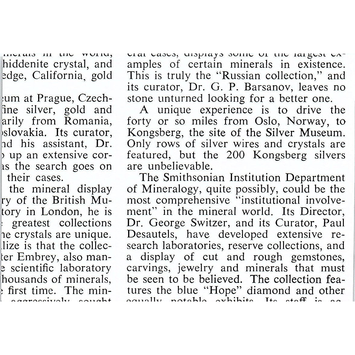 Cataloging Fine Minerals Mining Institute Leningrad USSR 1972 Photo AF8-M3