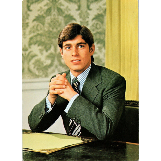 1980s Prince Andrew Great Britain 4x6 Original Postcard PD1