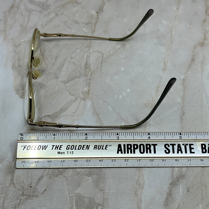 Vintage AriStar Oval Gold Tone Sunglasses Eyeglasses Frames TE9-G2-6