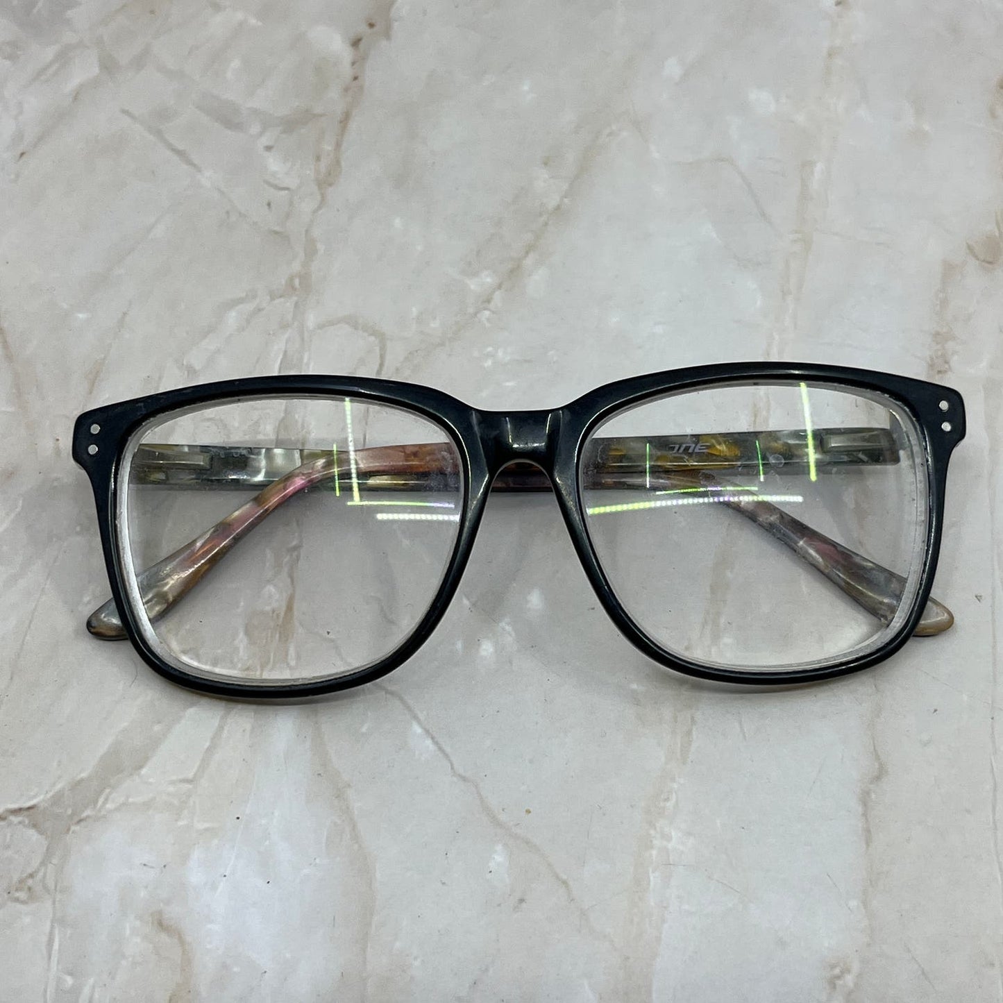 Black Flex Arm Acrylic Sunglasses Eyeglasses Frames TE9-G4-9
