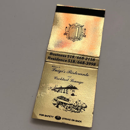 Luigi's Ristorante Giuseppe & Anna Chiaravalle NY Vtg Matchbook Cover MM2-7