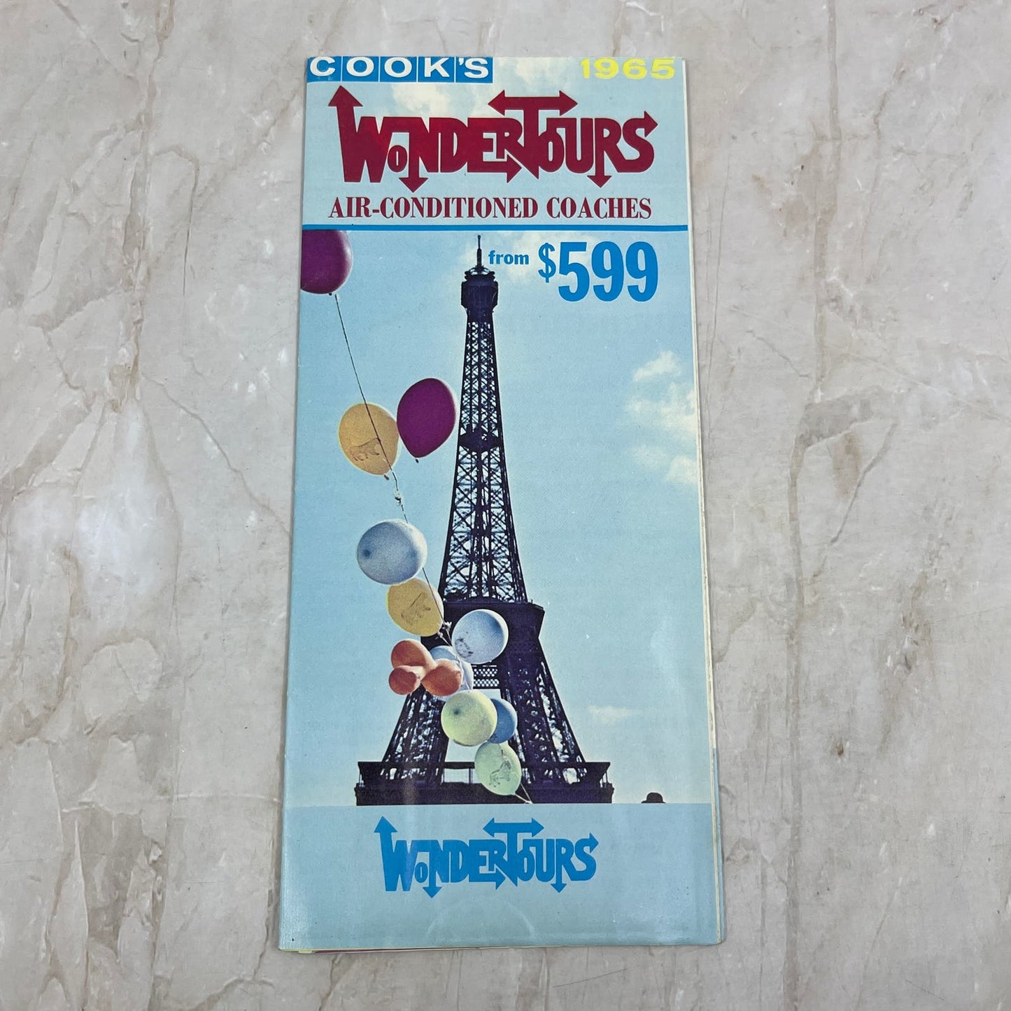 1965 WonderTours European Coach Tour Travel Vintage Brochure TI8-S3