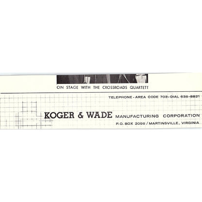 The C&R Blue Stamp Redemption Center Collinsville VA 1960s Ad AG2-5