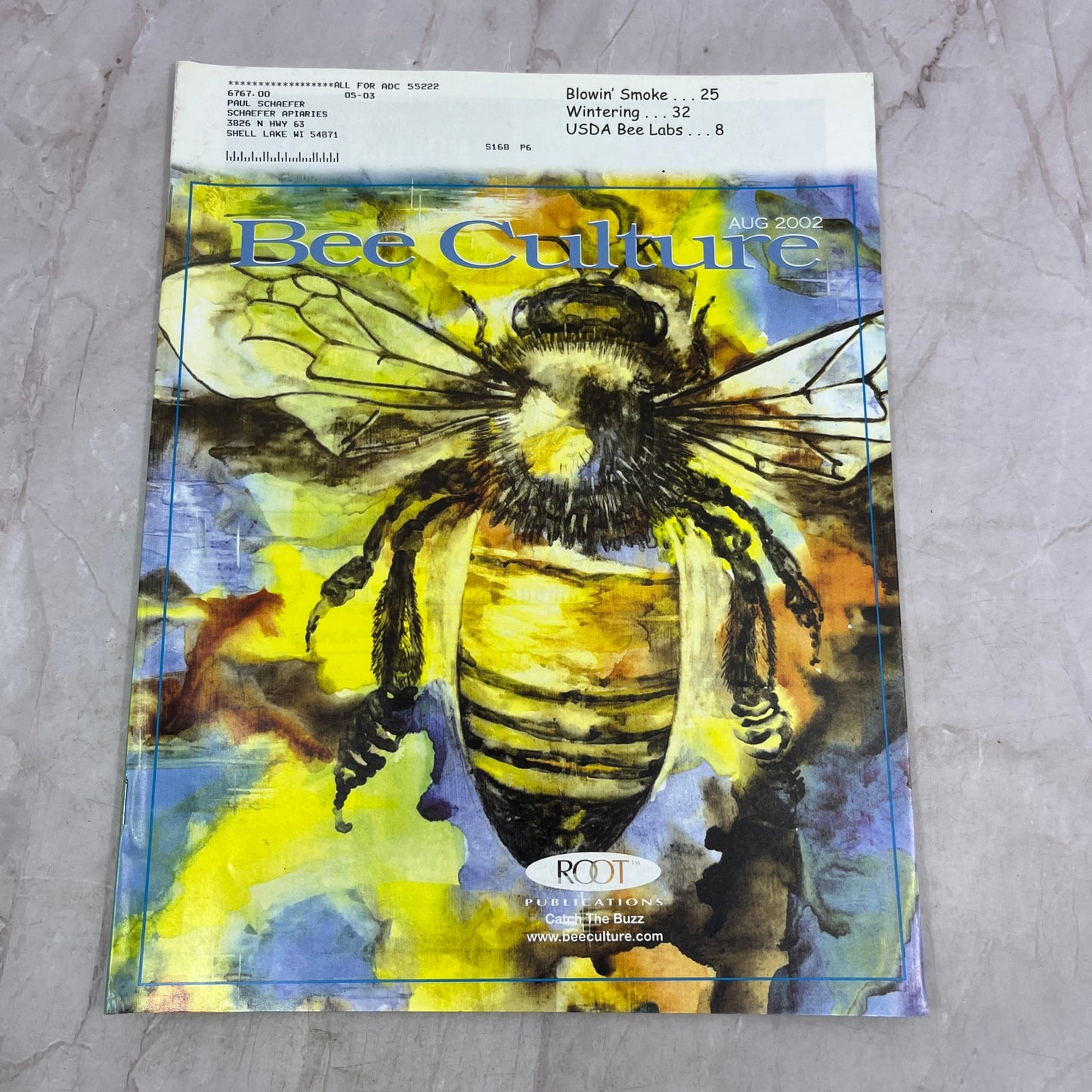 2002 Aug - Bee Culture Magazine - Bees Beekeeping Honey M32