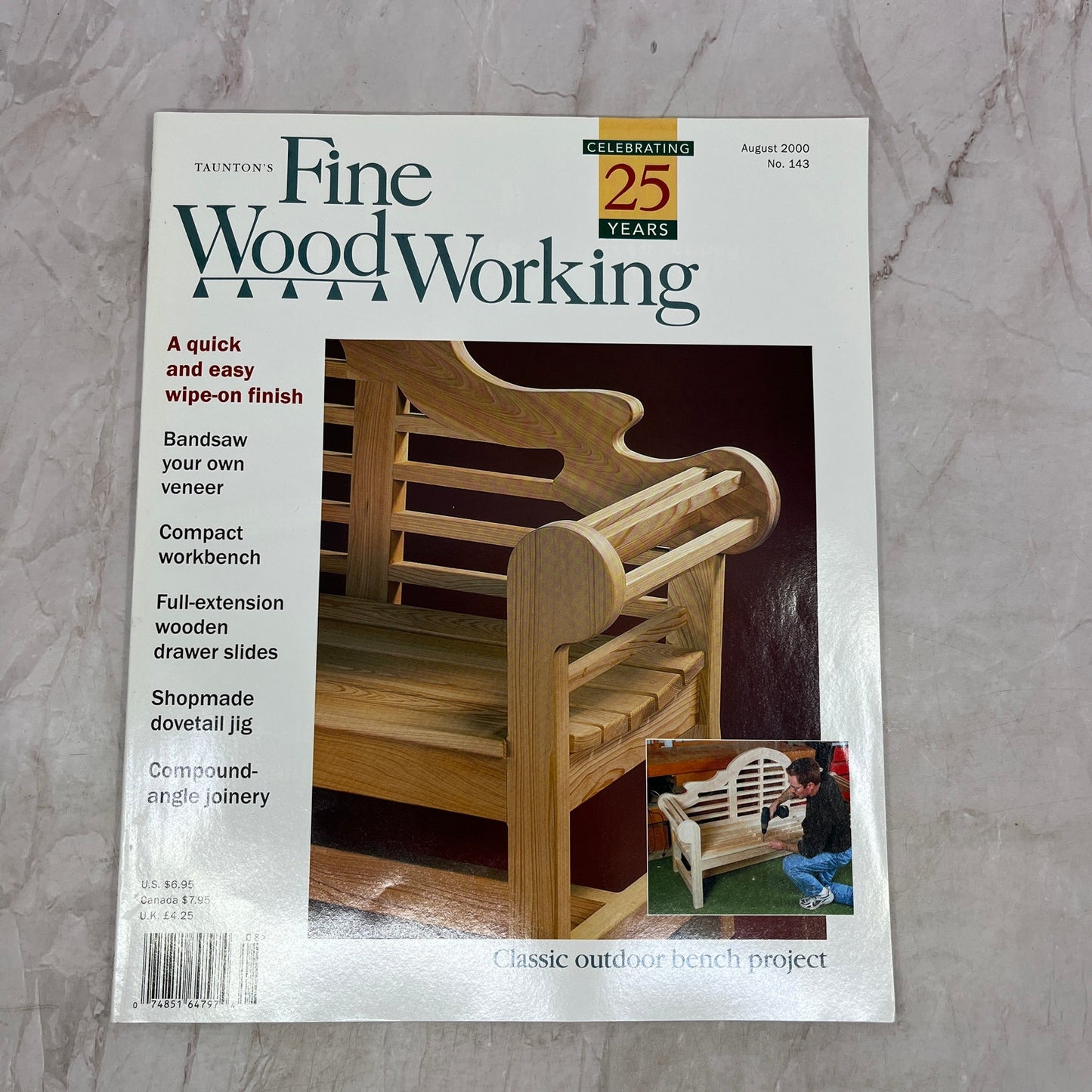 Classic Outdoor Bench - Aug 2000 No 143 Taunton's Fine Woodworking Magazine M33