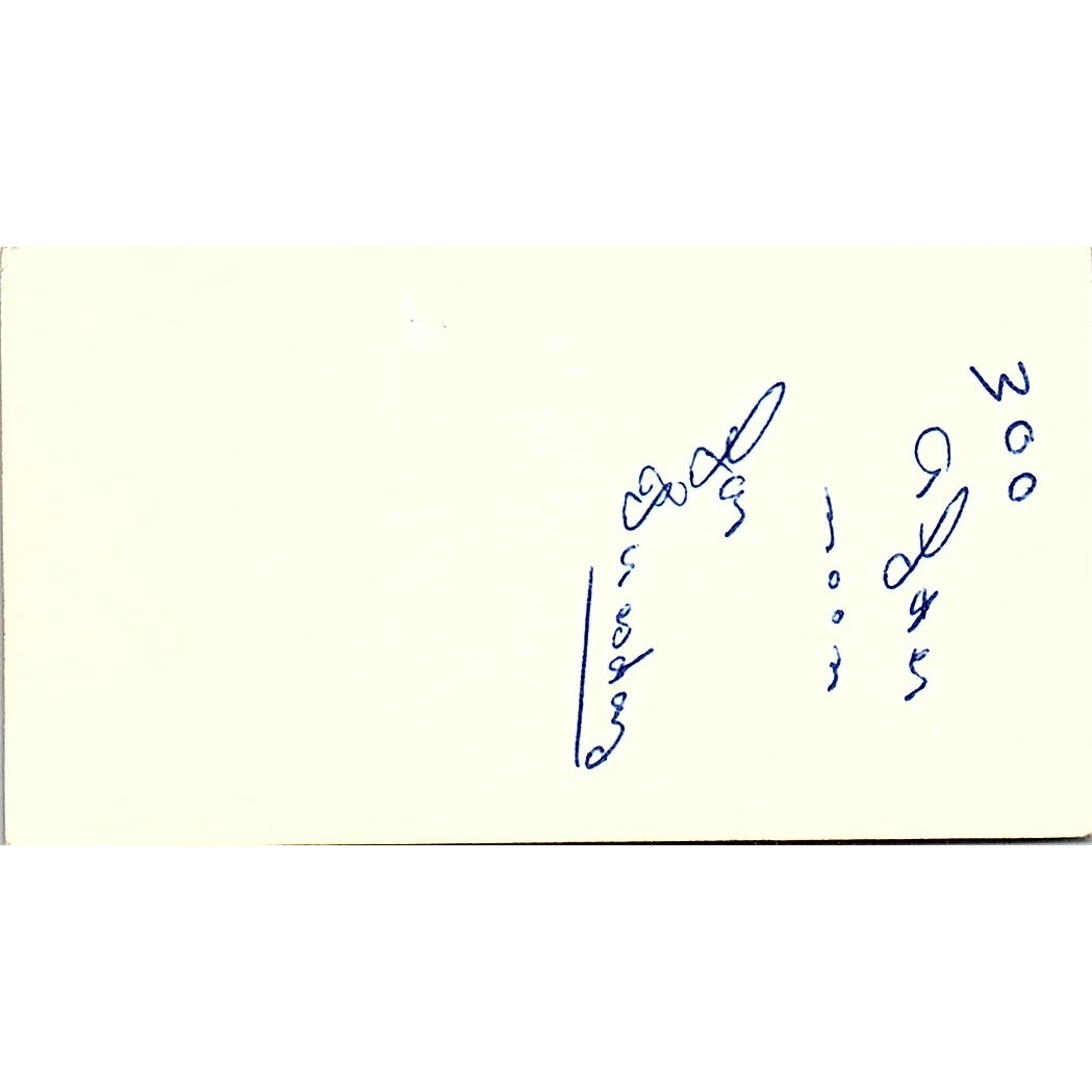 KWTX Television Channel 10 Jerry Yost Waco TX Vintage Business Card SSB4-B12