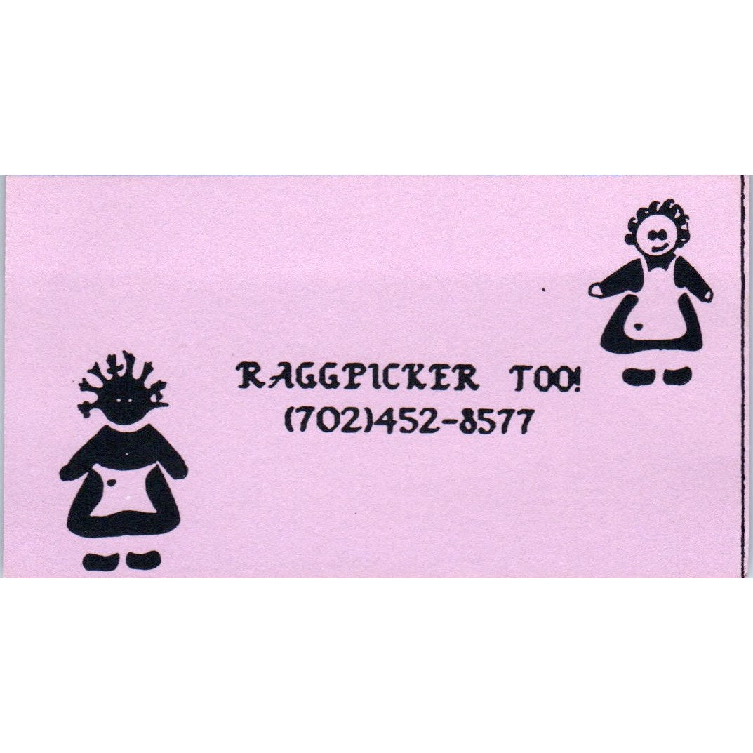Raggpicker Too! Dolls Clark County Nevada Vintage Business Card SD8-B19