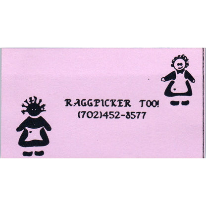 Raggpicker Too! Dolls Clark County Nevada Vintage Business Card SD8-B19