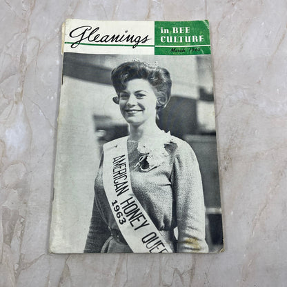 1963 March Gleanings in Bee Culture Magazine Bees Beekeeping Honey TD7