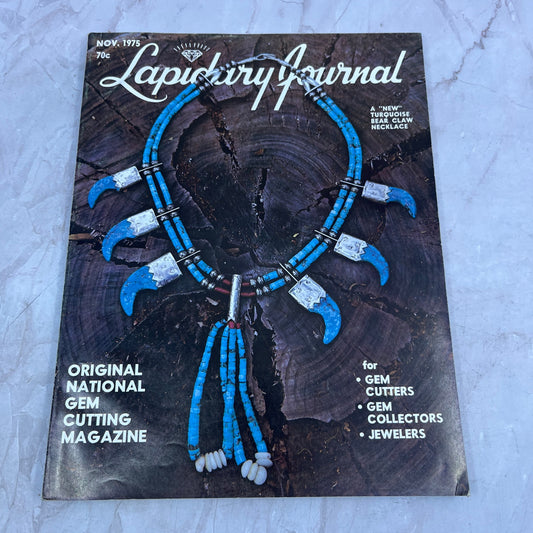 Turquoise Bear Claw Necklace - Lapidary Journal Magazine - Nov 1975 M22