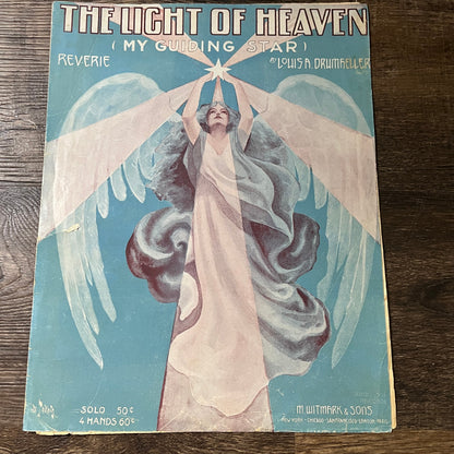 Light of Heaven My Guiding Star Reverie Louisa Drumheller 1910 Sheet Music V13