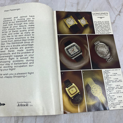 1972 Swiss Air Shop Airline Inflight Catalog Jelmoli Mail Order TJ4-P2