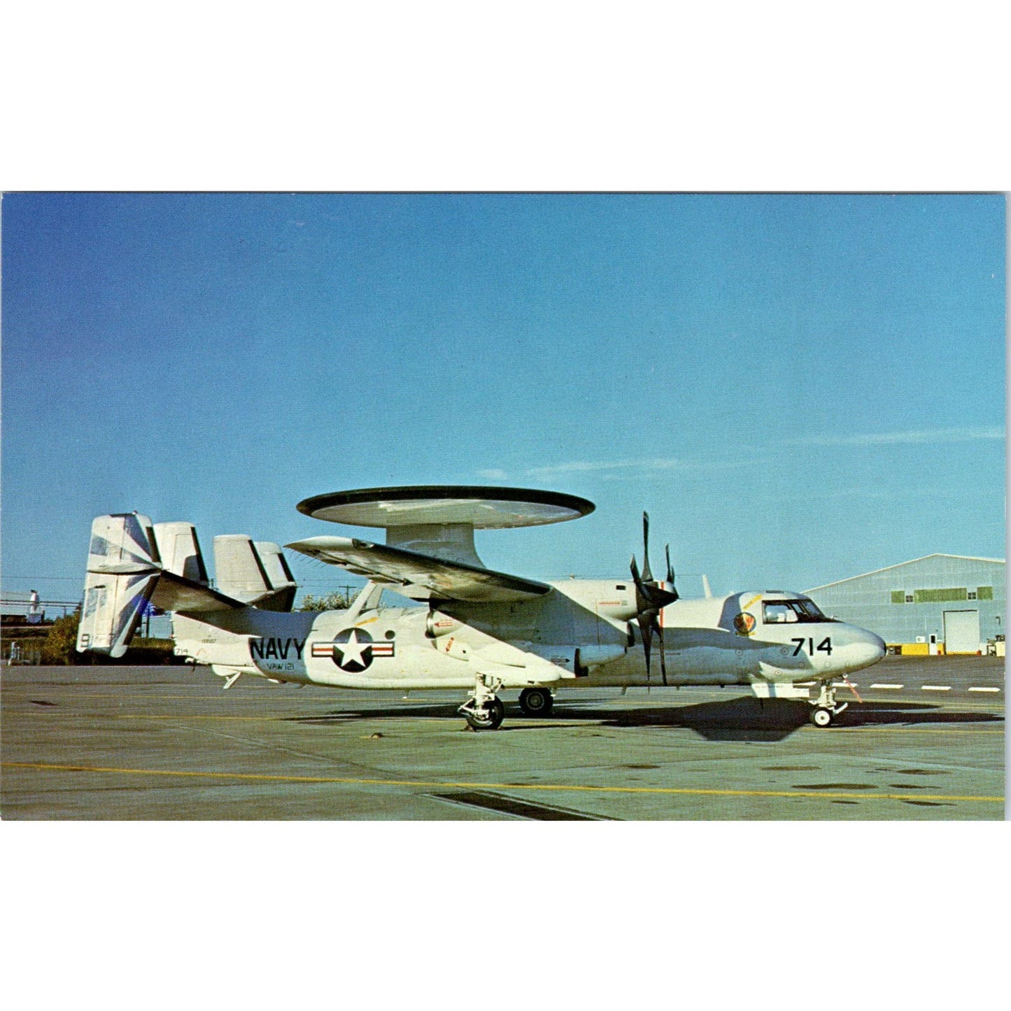 US Navy Grumman E-2C Hawkeye Vintage Postcard PC3