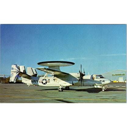 US Navy Grumman E-2C Hawkeye Vintage Postcard PC3