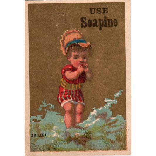 Soapine Juliet Kendall Mfg Co Providence RI c1880 Victorian Trade Card AB6-2