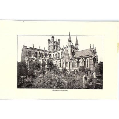 Chester Cathedral Vintage Art Print 6x9 V12